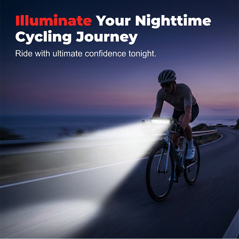 🚲 Luz para bicicleta de alta luminosidad con batería recargable por USB