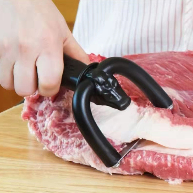 🔥 ¡49 % DE DESCUENTO! 🥩 Cortador de grasa manual para ternera y cerdo, herramienta portátil para eliminar la grasa de la carne, utensilio de cocina para barbacoa que facilita el recorte de la falda de ternera