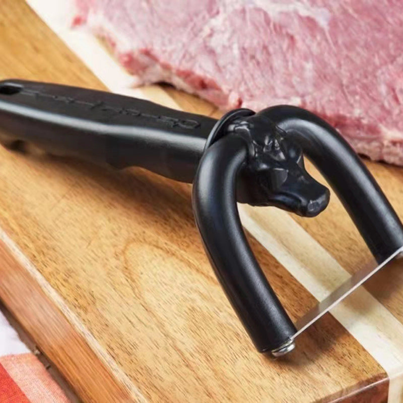 🔥 ¡49 % DE DESCUENTO! 🥩 Cortador de grasa manual para ternera y cerdo, herramienta portátil para eliminar la grasa de la carne, utensilio de cocina para barbacoa que facilita el recorte de la falda de ternera