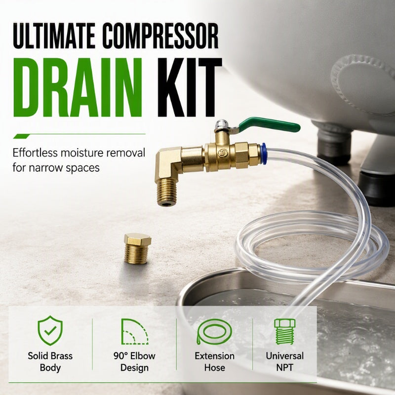 Kit Universal de Válvula de Drenaje para Compresor de Aire