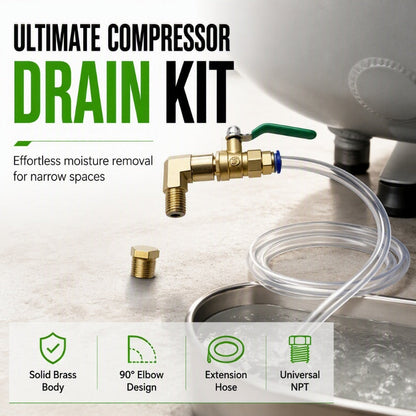 Kit Universal de Válvula de Drenaje para Compresor de Aire
