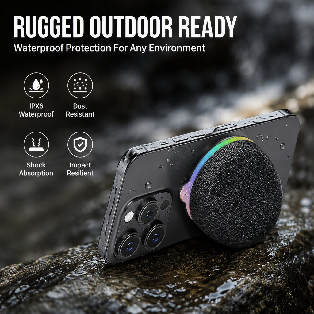 ⏳🔥¡50 % DE DESCUENTO POR TIEMPO LIMITADO! ⏰ Altavoz Bluetooth Mini Magnético con Luz Ambiental RGB