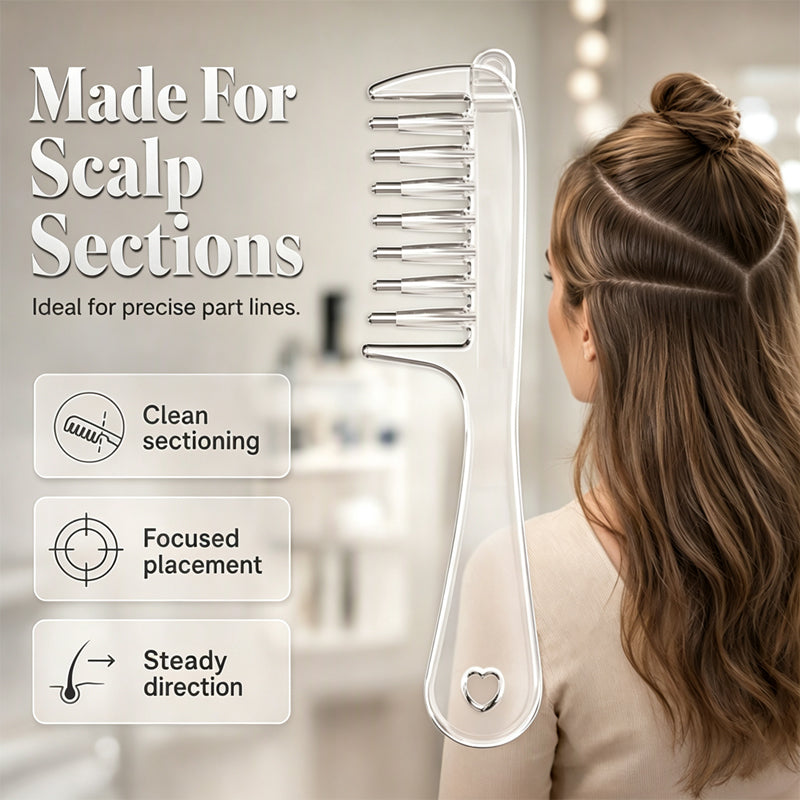 ⏳🔥¡50 % DE DESCUENTO POR TIEMPO LIMITADO! ⏰ ✨ Venta 2026 — ¡Más de 31.800 vendidos!💈 Peine Aplicador de Cuero Cabelludo para el Cabello