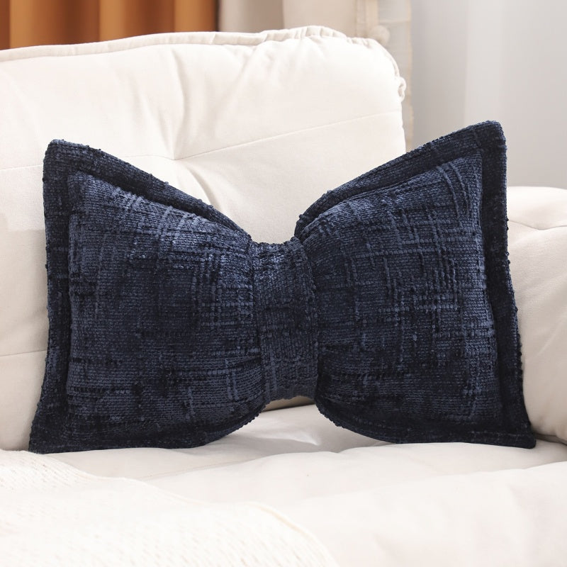 ⏳🔥¡50 % DE DESCUENTO POR TIEMPO LIMITADO! ⏰ Cojín Decorativo con Forma de Lazo de Chenilla Suave