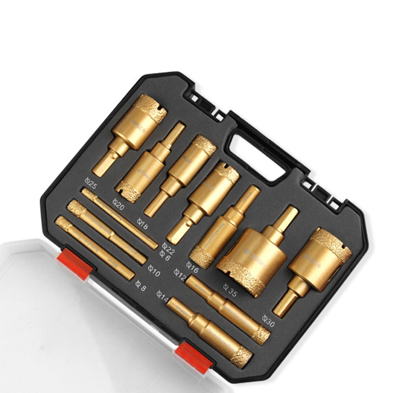 ⏳🔥¡50 % DE DESCUENTO POR TIEMPO LIMITADO! ⏰ Kit de 12 Brocas Sierra de Diamante en Seco para Azulejos