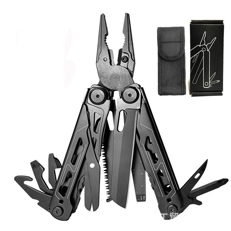 🔧50% OFF NOW! Heavy‑Duty Folding Multi‑Tool Pliers, Portable Multi‑Function Survival Tool with Knife, Screwdriver, with Carry Pouch for Camping, Outdoor, Home Emergency Repair