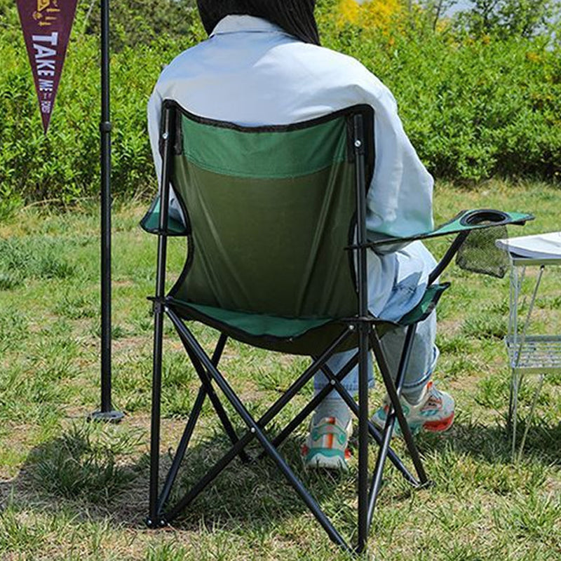⏳🔥¡50 % DE DESCUENTO POR TIEMPO LIMITADO! ⏰ Silla de Camping Plegable Portátil con Portavasos