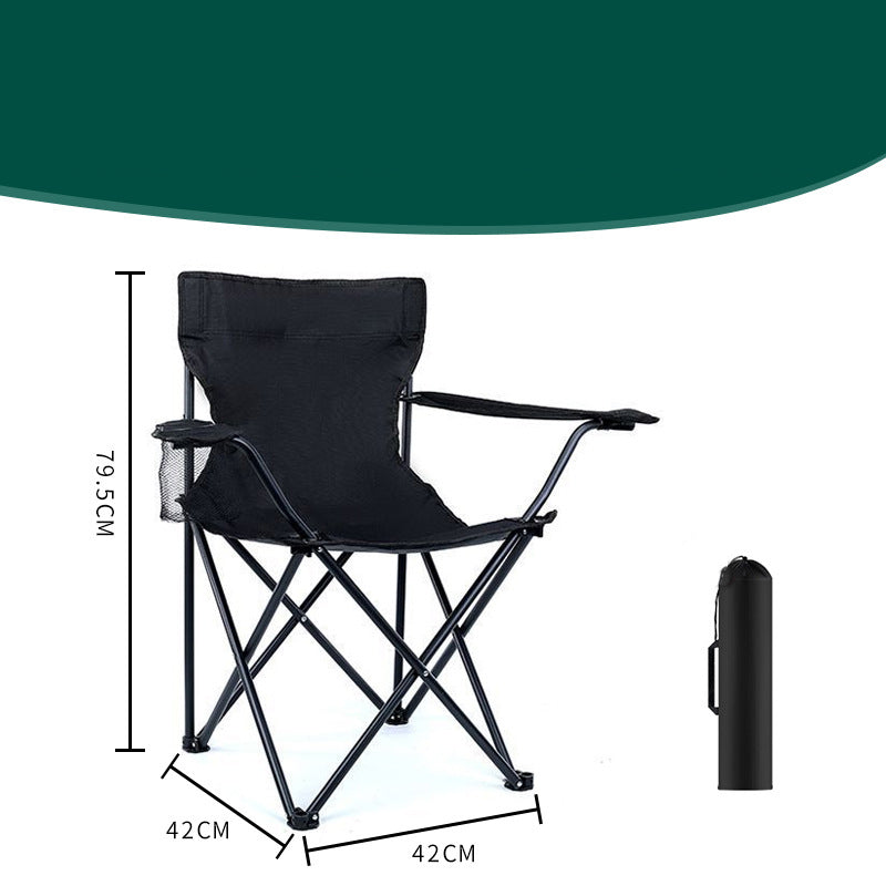 ⏳🔥¡50 % DE DESCUENTO POR TIEMPO LIMITADO! ⏰ Silla de Camping Plegable Portátil con Portavasos