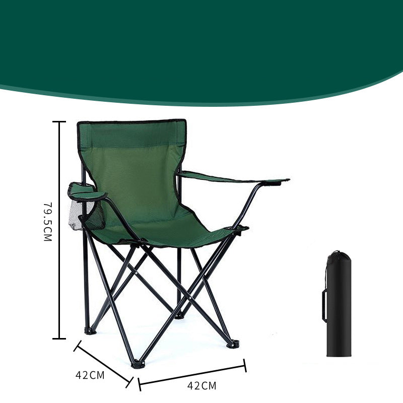 ⏳🔥¡50 % DE DESCUENTO POR TIEMPO LIMITADO! ⏰ Silla de Camping Plegable Portátil con Portavasos