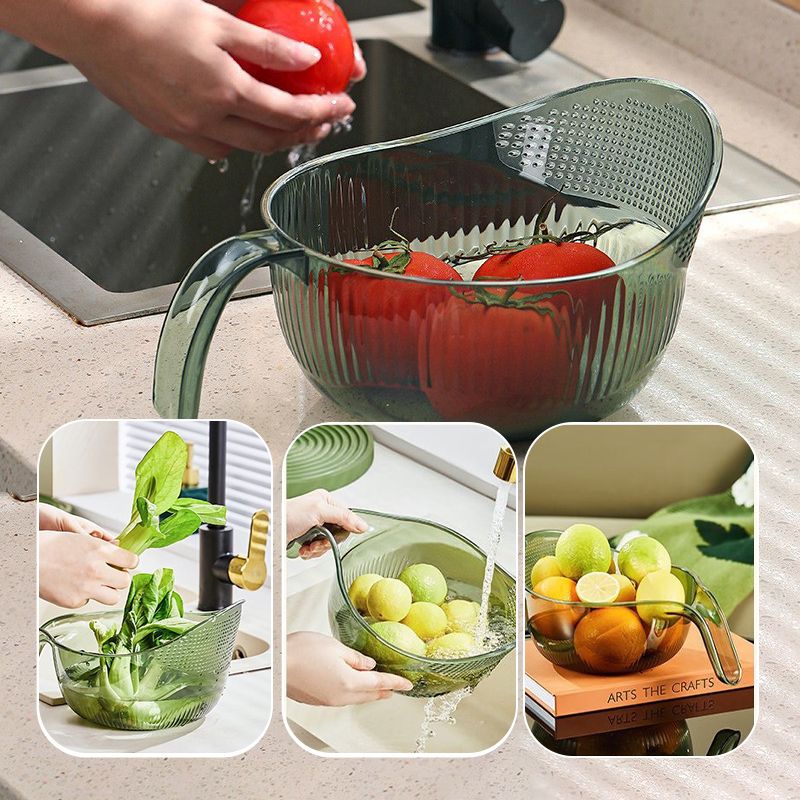 📢📢50 % DE DESCUENTO y en stock⏰ Lava el arroz sin perder ni un grano: colador de malla fina con asa. En stock en el Reino Unido