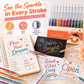 ⏳🔥¡50 % DE DESCUENTO POR TIEMPO LIMITADO! ⏰ ✨ Set de bolígrafos de gel con purpurina retráctiles para journaling y dibujo