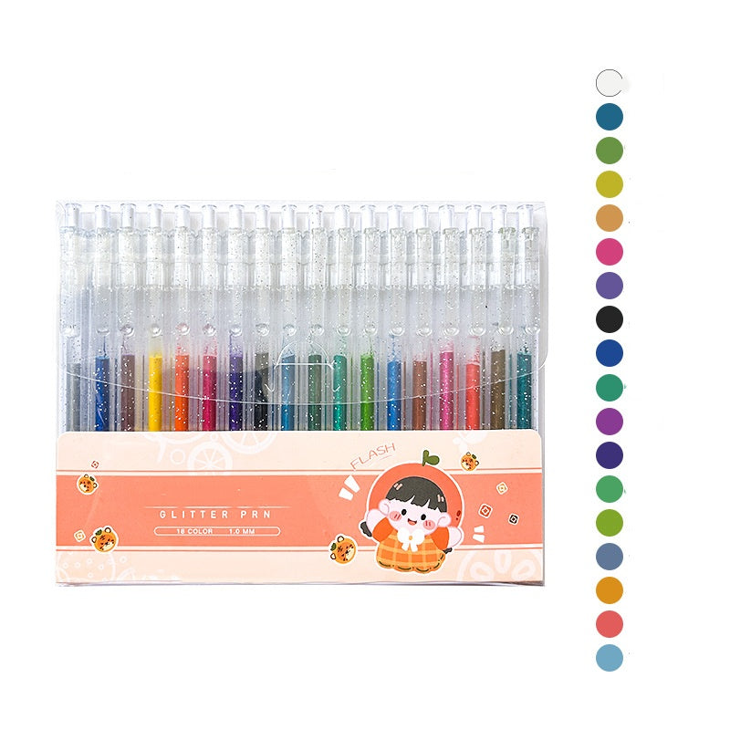 ⏳🔥¡50 % DE DESCUENTO POR TIEMPO LIMITADO! ⏰ ✨ Set de bolígrafos de gel con purpurina retráctiles para journaling y dibujo