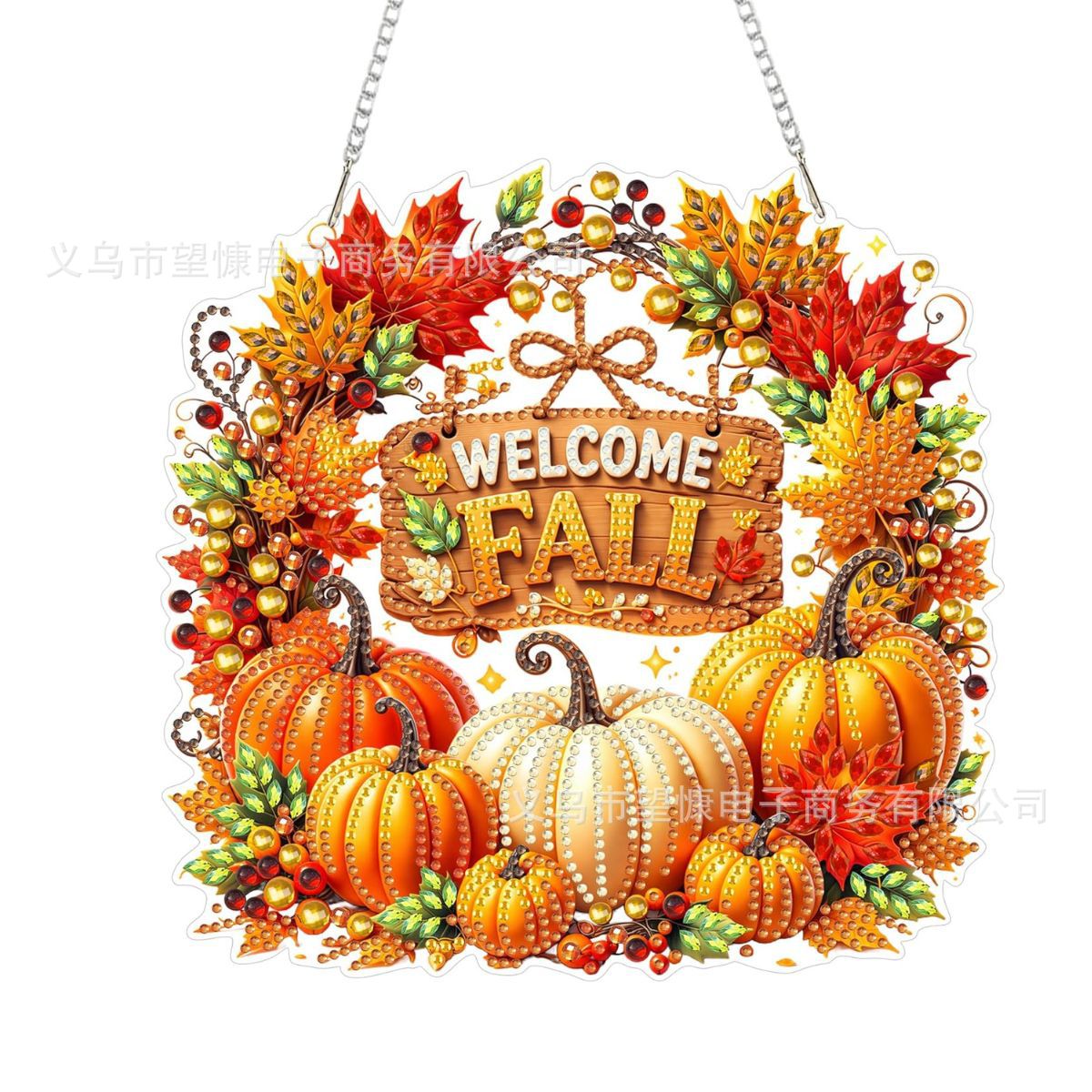 ⏳🔥¡50 % DE DESCUENTO POR TIEMPO LIMITADO! ⏰ 🎃✨ Corona Otoñal de Calabaza con Rombo – Kit DIY Completo, Cuelga y Decora tu Puerta con Encanto Rústico 🍂🏠