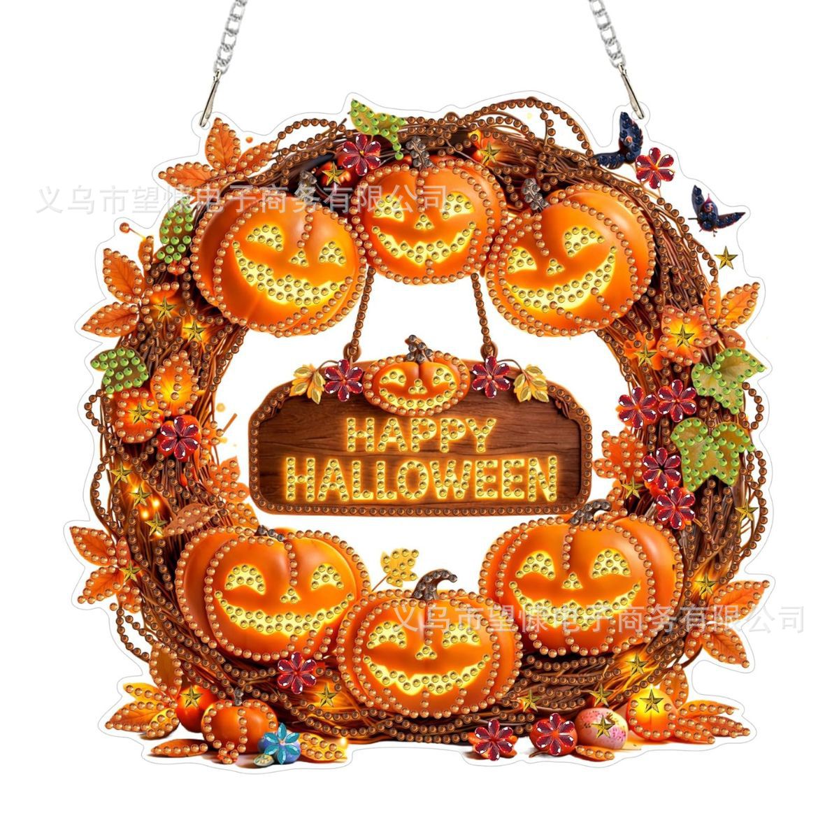 ⏳🔥¡50 % DE DESCUENTO POR TIEMPO LIMITADO! ⏰ 🎃✨ Corona Otoñal de Calabaza con Rombo – Kit DIY Completo, Cuelga y Decora tu Puerta con Encanto Rústico 🍂🏠