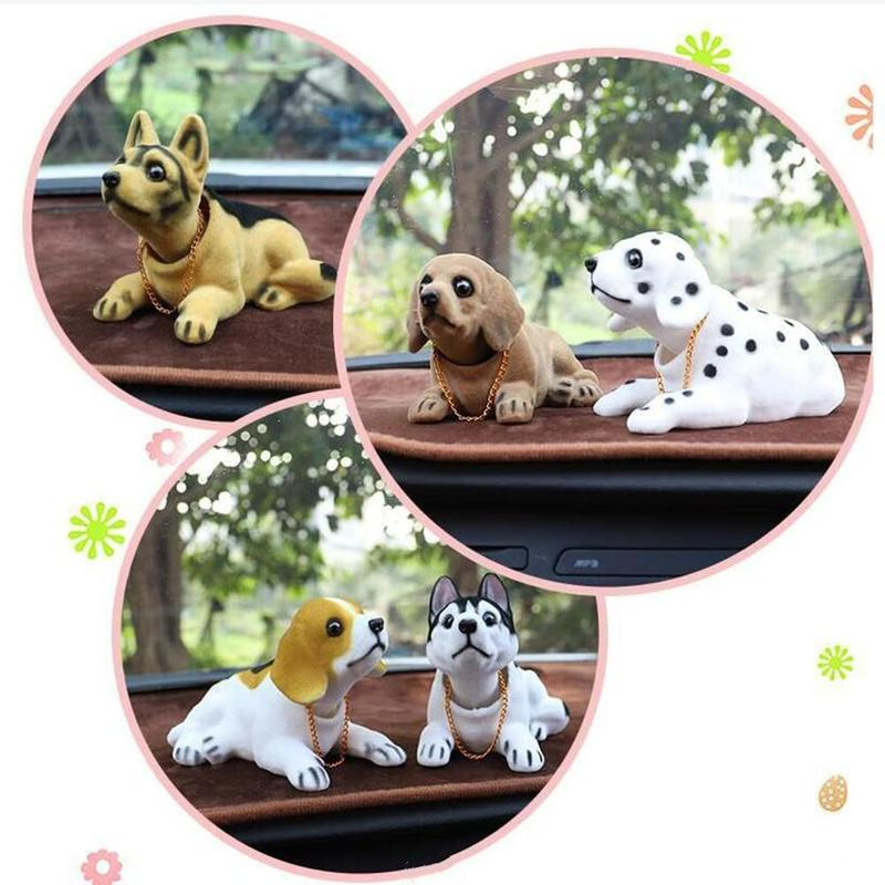⏳🔥¡50 % DE DESCUENTO POR TIEMPO LIMITADO! ⏰ 🐶 Bonito perro Bobblehead – asiente en cada curva – 10 razas, peluche suave, cadena dorada – saca sonrisas a cada trayectoria 🚗