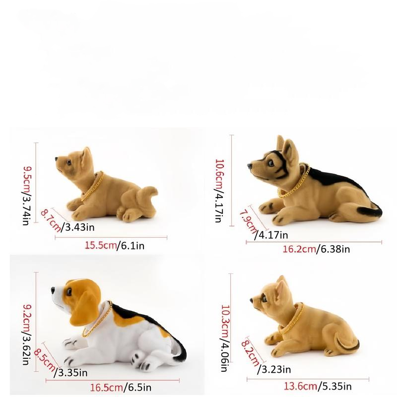 ⏳🔥¡50 % DE DESCUENTO POR TIEMPO LIMITADO! ⏰ 🐶 Bonito perro Bobblehead – asiente en cada curva – 10 razas, peluche suave, cadena dorada – saca sonrisas a cada trayectoria 🚗