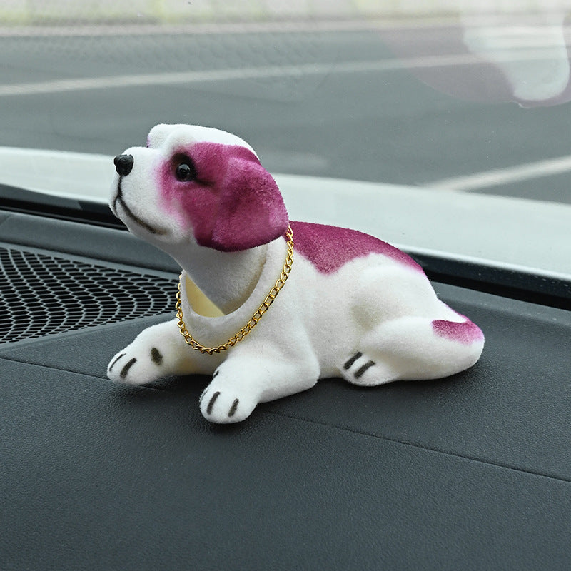 ⏳🔥¡50 % DE DESCUENTO POR TIEMPO LIMITADO! ⏰ 🐶 Bonito perro Bobblehead – asiente en cada curva – 10 razas, peluche suave, cadena dorada – saca sonrisas a cada trayectoria 🚗