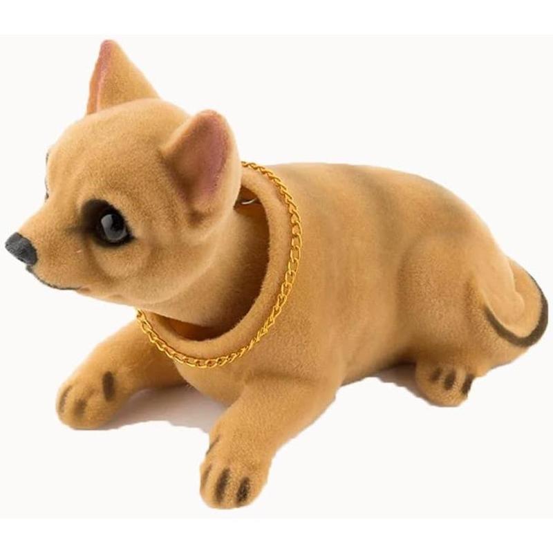 ⏳🔥¡50 % DE DESCUENTO POR TIEMPO LIMITADO! ⏰ 🐶 Bonito perro Bobblehead – asiente en cada curva – 10 razas, peluche suave, cadena dorada – saca sonrisas a cada trayectoria 🚗