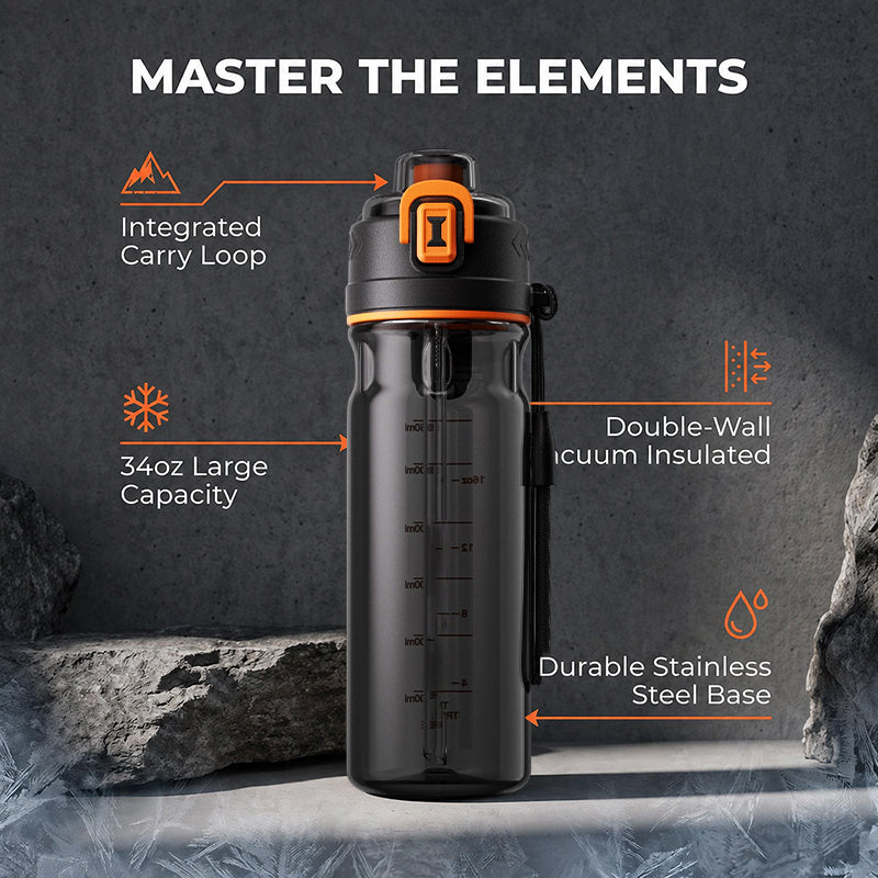 🎉 ¡Rebajas 2026 — ¡Más de 23.000 vendidas! 🏃 ¿Entrenamiento caliente? Solo hay que pulsar y rociar — enfriamiento instantáneo. 750 ml, a prueba de fugas y diseñado para el exterior. ✨