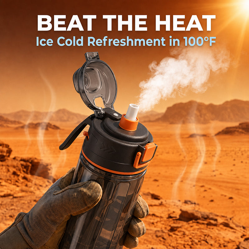 🎉 ¡Rebajas 2026 — ¡Más de 23.000 vendidas! 🏃 ¿Entrenamiento caliente? Solo hay que pulsar y rociar — enfriamiento instantáneo. 750 ml, a prueba de fugas y diseñado para el exterior. ✨