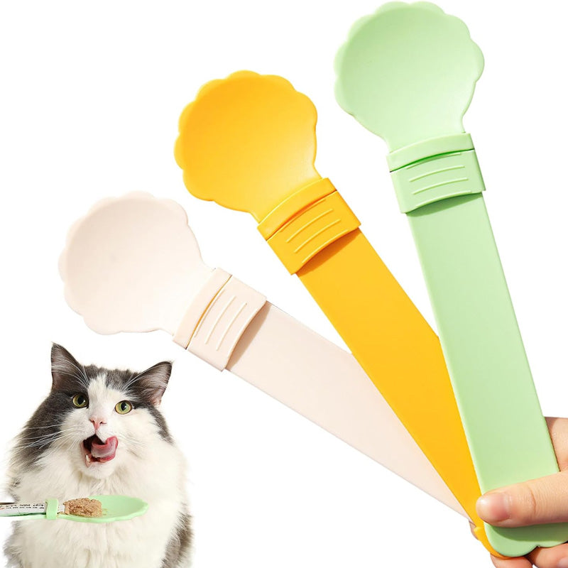 ⏳🔥¡50 % DE DESCUENTO POR TIEMPO LIMITADO! ⏰ 💞¡+50K VENDIDOS! Cuchara Dispensadora para Gatos – Sin BPA, exprime con una mano y cuchara ancha. ¡Alimentación limpia – hazte con la tuya! ✅