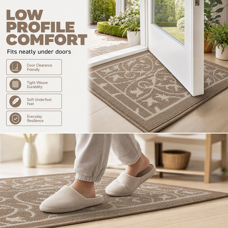 ⏳🔥¡50 % DE DESCUENTO POR TIEMPO LIMITADO! ⏰ ✨ Felpudo Antideslizante Atrapa-Suciedad – Absorbe el Polvo, Secado Rápido y Agarre Firme – Diseño Estilo Nórdico 🏠