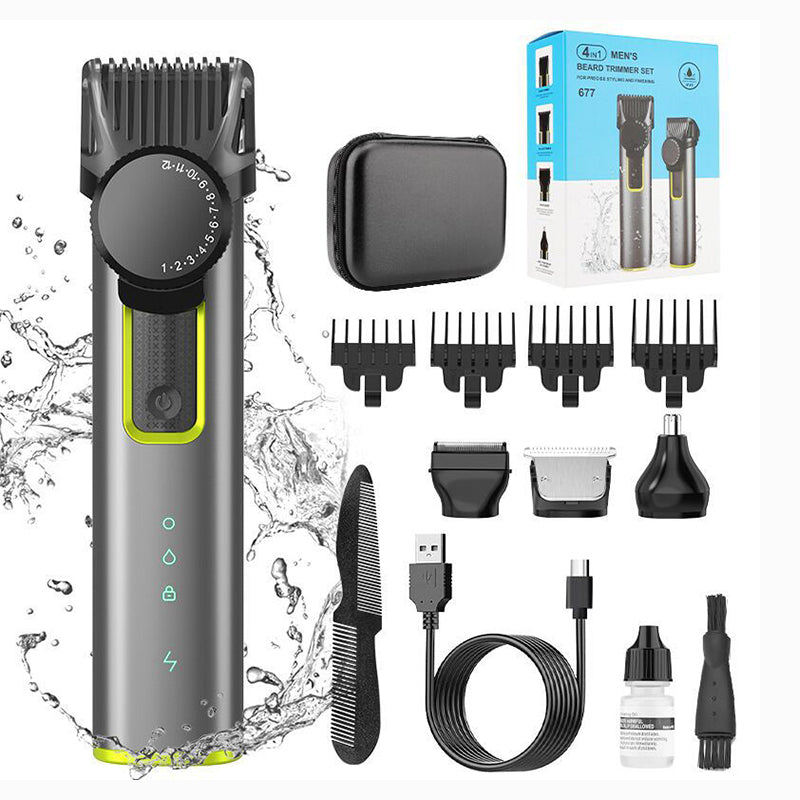 ⏳🔥¡50 % DE DESCUENTO POR TIEMPO LIMITADO! ⏰ Set de Cortadora de Cabello Eléctrica 4 en 1