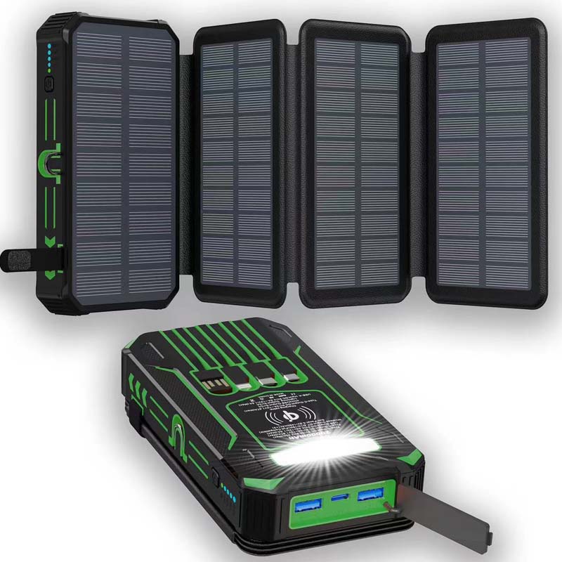 Batería Externa Solar 20000mAh con Linterna LED