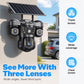 📹 ¡50% DE DESCUENTO AHORA! ☀️ Cámara de Seguridad Solar con Triple Lente – Cobertura 360°, Inalámbrica y para Todo Clima – Monitoreo Claro Día/Noche 🏠