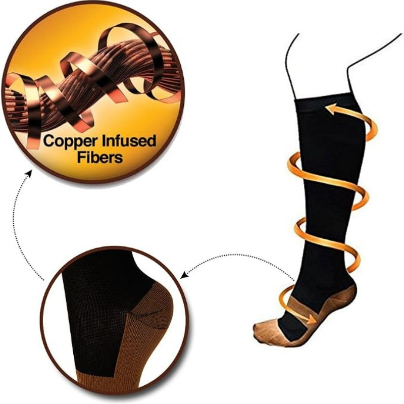 ⏳🔥¡50 % DE DESCUENTO POR TIEMPO LIMITADO! ⏰ Calcetines de Compresión Graduada Unisex