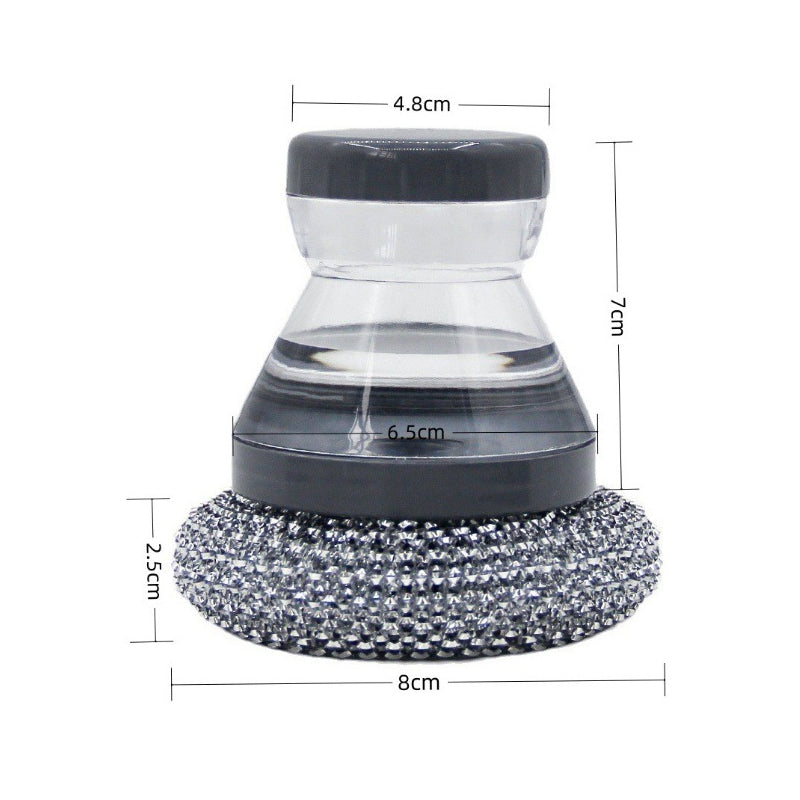 ⏳¡Oferta Especial por Tiempo Limitado!⏰ Cepillo Fregador. Jabón integrado, no raya y es ergonómico. Limpia ollas fácilmente – ¡consigue el tuyo! ✅