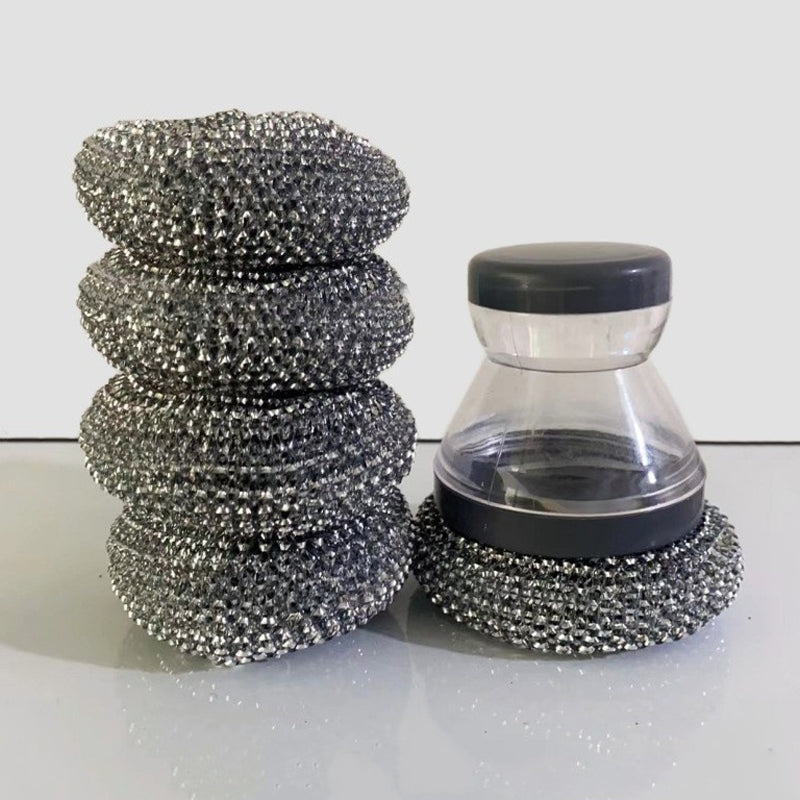 ⏳¡Oferta Especial por Tiempo Limitado!⏰ Cepillo Fregador. Jabón integrado, no raya y es ergonómico. Limpia ollas fácilmente – ¡consigue el tuyo! ✅