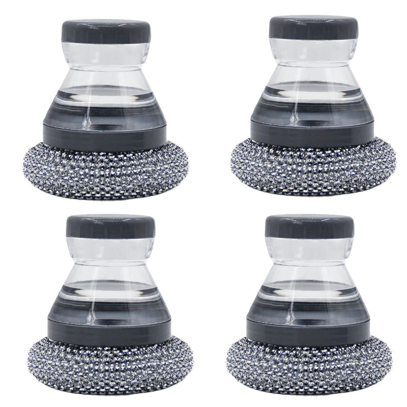⏳¡Oferta Especial por Tiempo Limitado!⏰ Cepillo Fregador. Jabón integrado, no raya y es ergonómico. Limpia ollas fácilmente – ¡consigue el tuyo! ✅
