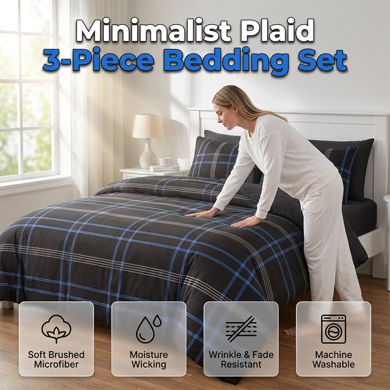 🔥¡50% de Descuento! 🛏 Juego de Cama Geométrico Minimalista Moderno