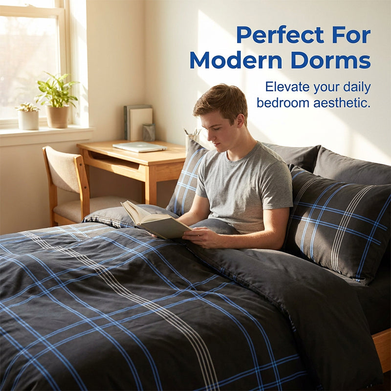 🔥¡50% de Descuento! 🛏 Juego de Cama Geométrico Minimalista Moderno