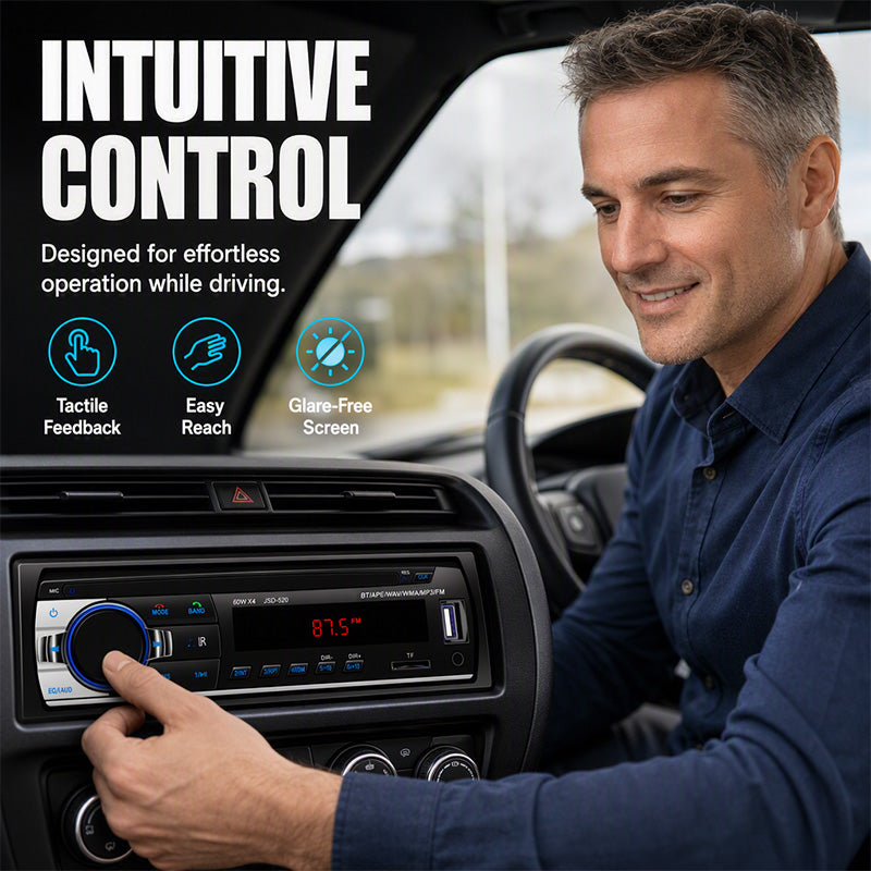 ⏳¡Oferta por Tiempo Limitado!⏰Radio Bluetooth para Coche – Bluetooth 5.0· Doble USB y Audio sin Pérdidas (FLAC/APE). Llamadas manos libres· sonido nítido – ¡mejora tu conducción! 📻✨