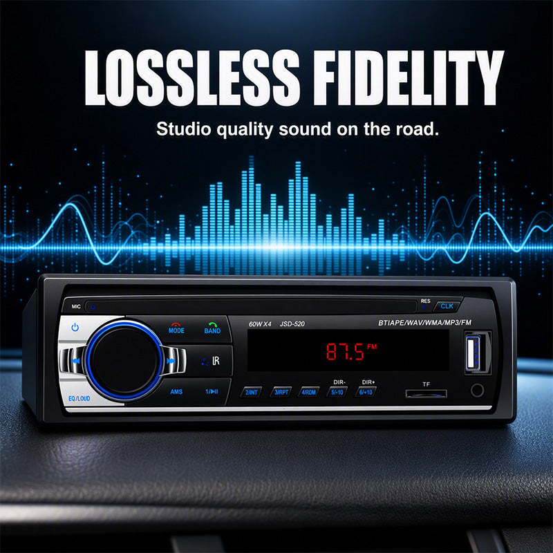 ⏳¡Oferta por Tiempo Limitado!⏰Radio Bluetooth para Coche – Bluetooth 5.0· Doble USB y Audio sin Pérdidas (FLAC/APE). Llamadas manos libres· sonido nítido – ¡mejora tu conducción! 📻✨