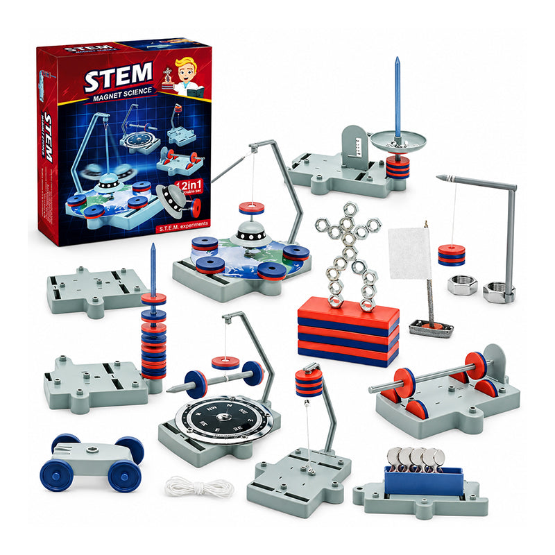 ⏳🔥¡50 % DE DESCUENTO POR TIEMPO LIMITADO! ⏰ 🚄 Construye un Tren Levitante – Kit de Ciencia Magnética 12 en 1 para Niños Curiosos.