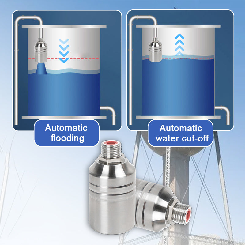 ⏳🔥¡50 % DE DESCUENTO POR TIEMPO LIMITADO! ⏰ 💦 ⚙️ Válvula de Bola Flotante de Acero Inoxidable – Automática, Robusta, Multiusos ✨