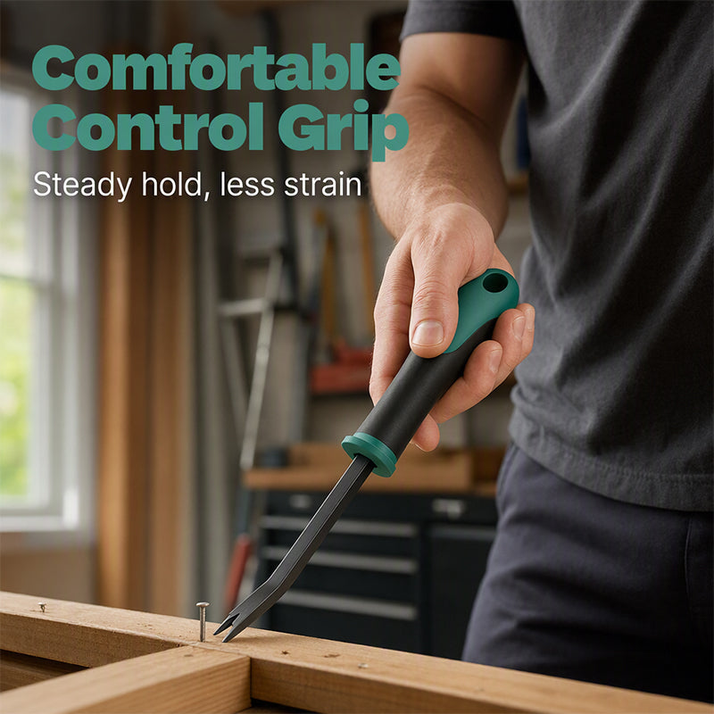 🔥HOT SALE 50% OFF! 🔨😫 Stop wrestling with stubborn staples — this nail puller pries them out fast with less effort. Ergonomic grip, angled tip, and built for repeat use. ✨