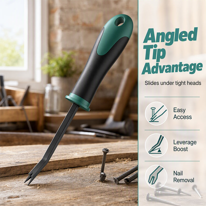 🔥HOT SALE 50% OFF! 🔨😫 Stop wrestling with stubborn staples — this nail puller pries them out fast with less effort. Ergonomic grip, angled tip, and built for repeat use. ✨