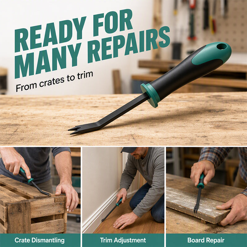 🔥HOT SALE 50% OFF! 🔨😫 Stop wrestling with stubborn staples — this nail puller pries them out fast with less effort. Ergonomic grip, angled tip, and built for repeat use. ✨