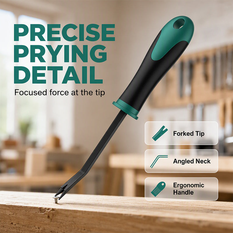 🔥HOT SALE 50% OFF! 🔨😫 Stop wrestling with stubborn staples — this nail puller pries them out fast with less effort. Ergonomic grip, angled tip, and built for repeat use. ✨