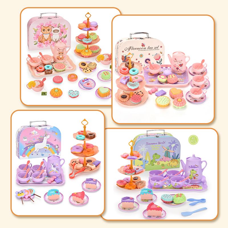 ⏳🔥¡50 % DE DESCUENTO POR TIEMPO LIMITADO! ⏰ 🦄🏰 Juego de té infantil de castillo de unicornio