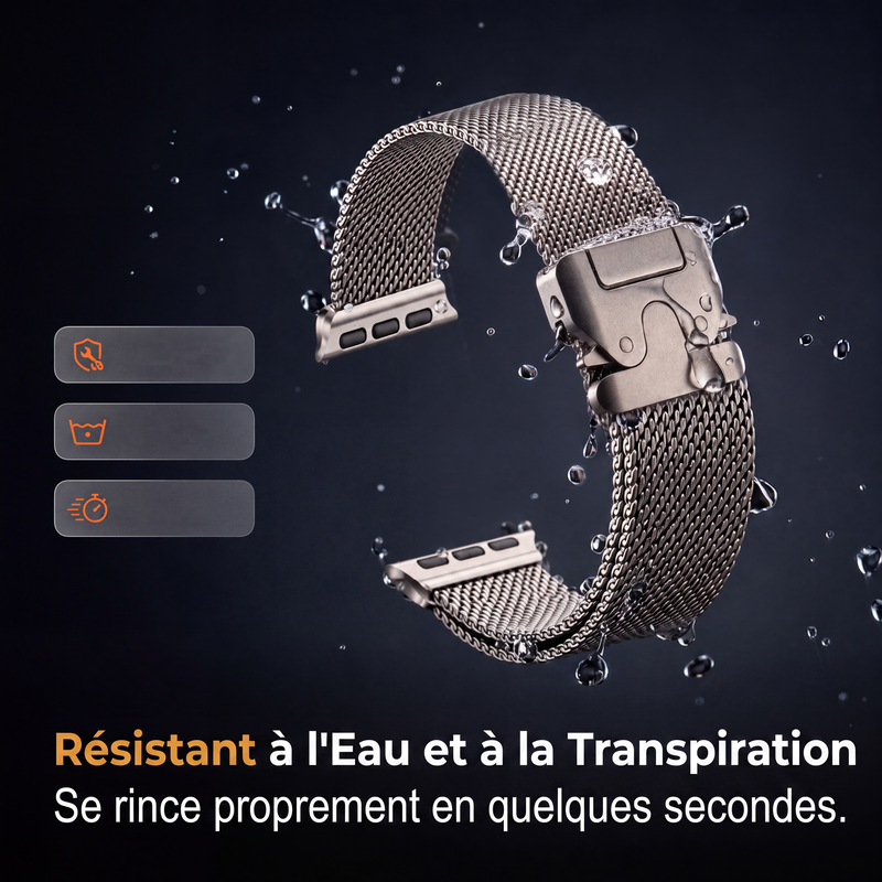 ⌚ ¡PROMO LIMITADA 50% DE DESCUENTO! ✨ Pulsera de reloj de malla de acero inoxidable – Transpirable, Segura, Estilo Moderno ✨