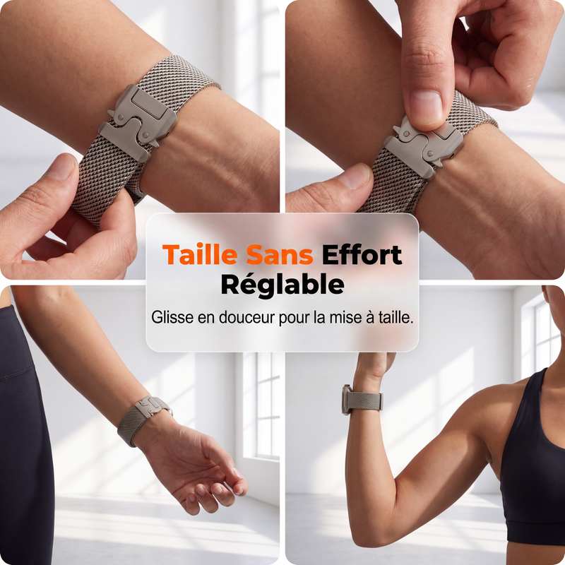 ⌚ ¡PROMO LIMITADA 50% DE DESCUENTO! ✨ Pulsera de reloj de malla de acero inoxidable – Transpirable, Segura, Estilo Moderno ✨