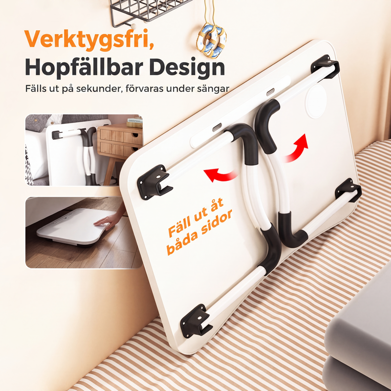 ⏳🔥¡50 % DE DESCUENTO POR TIEMPO LIMITADO! ⏰ Mesa Plegable para Laptop con Portavasos