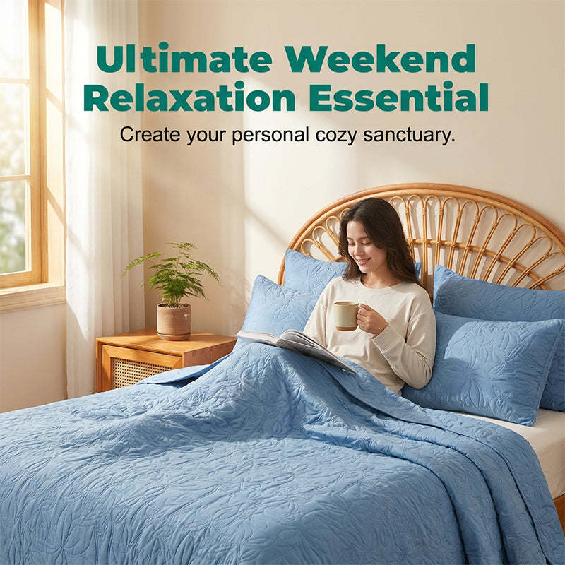 ⏳¡Oferta por Tiempo Limitado 50% OFF!⏰Juego de Ropa de Cama de Algodón 100% en Color Liso – 4 Piezas🛏️