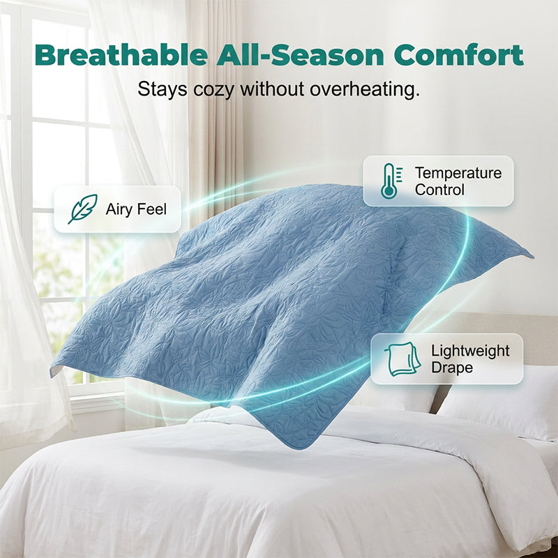 ⏳¡Oferta por Tiempo Limitado 50% OFF!⏰Juego de Ropa de Cama de Algodón 100% en Color Liso – 4 Piezas🛏️