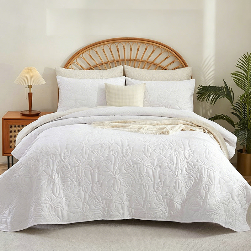 ⏳¡Oferta por Tiempo Limitado 50% OFF!⏰Juego de Ropa de Cama de Algodón 100% en Color Liso – 4 Piezas🛏️